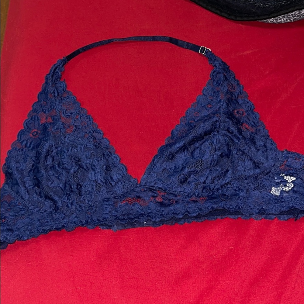 NEW dark blue lace sleepwear Bralette size XXL